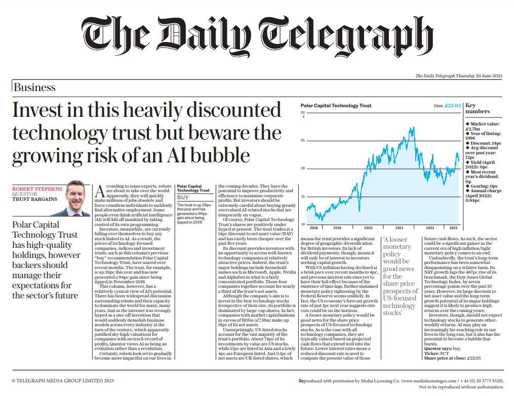 The Daily Telegraph: Questor Trust Bargains